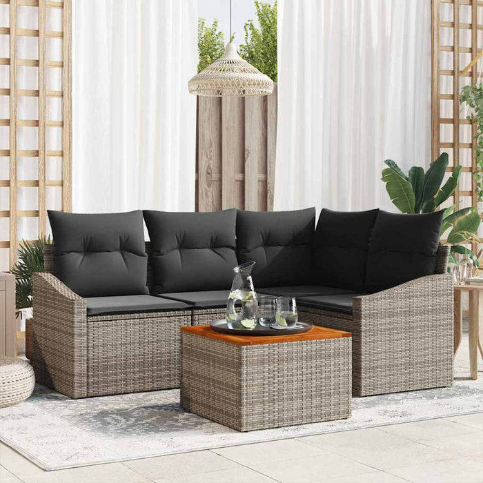 Set de canapele pentru grădină 5 pcs Gri - WALTI WALTI
