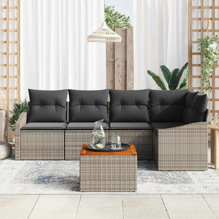Set de canapele pentru grădină 6 pcs Gri - WALTI WALTI