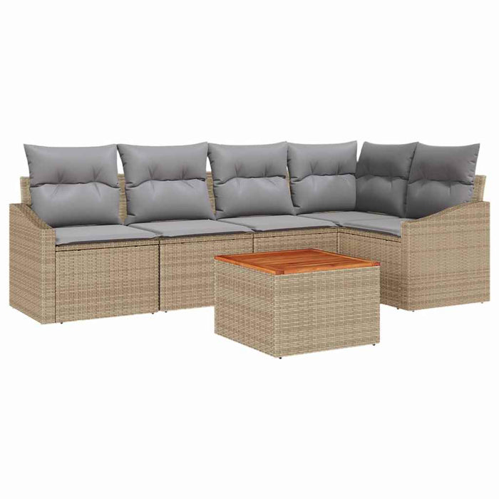 Set de canapele pentru grădină 6 pcs Bej, gri deschis - WALTI WALTI