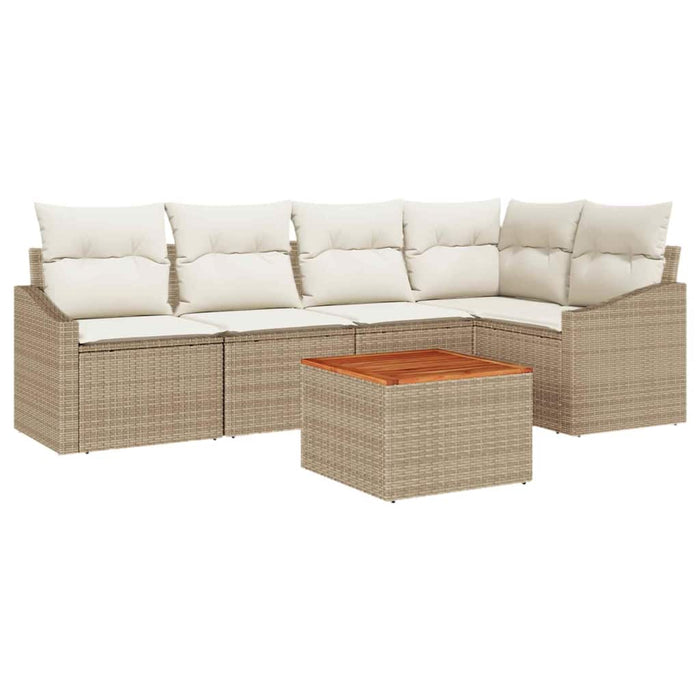 Set de canapele pentru grădină 6 pcs Bej, alb - WALTI WALTI