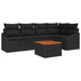 Set de canapele pentru grădină 6 pcs Negru - WALTI WALTI