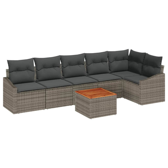 Set de canapele pentru grădină 7 pcs Gri - WALTI WALTI