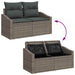 Set de canapele pentru grădină 7 pcs Gri - WALTI WALTI