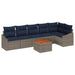 Set de canapele pentru grădină 7 pcs Gri și albastru marin - WALTI WALTI