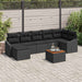 Set de canapele pentru grădină 8 pcs Negru - WALTI WALTI