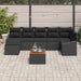 Set de canapele pentru grădină 8 pcs Negru - WALTI WALTI