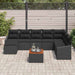 Set de canapele pentru grădină 9 pcs Negru - WALTI WALTI