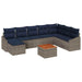Set de canapele pentru grădină 9 pcs Gri și albastru marin - WALTI WALTI