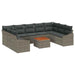 Set de canapele pentru grădină 10 pcs Gri - WALTI WALTI