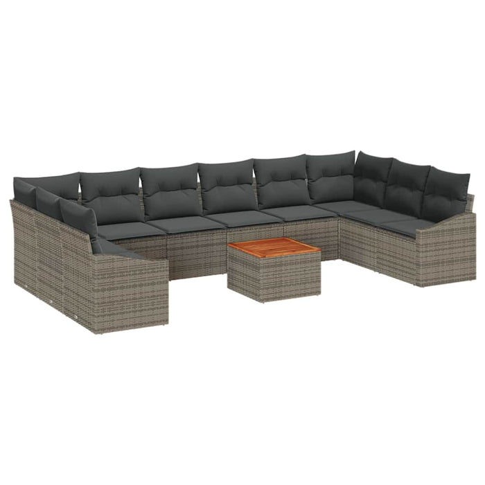 Set de canapele pentru grădină 11 pcs Gri - WALTI WALTI