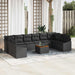 Set de canapele pentru grădină 11 pcs Negru - WALTI WALTI