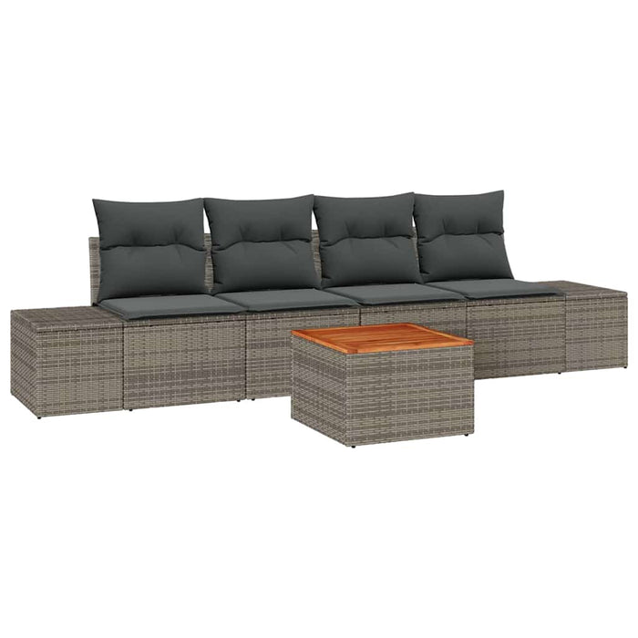 Set de canapele pentru grădină 5 pcs Gri - WALTI WALTI