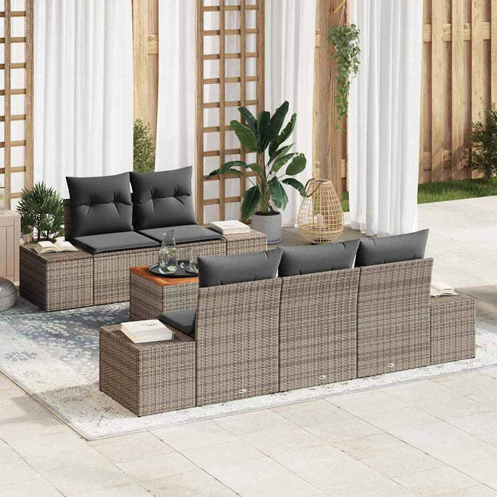 Set de canapele pentru grădină 6 pcs Gri - WALTI WALTI