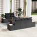 Set de canapele pentru grădină 6 pcs Negru - WALTI WALTI