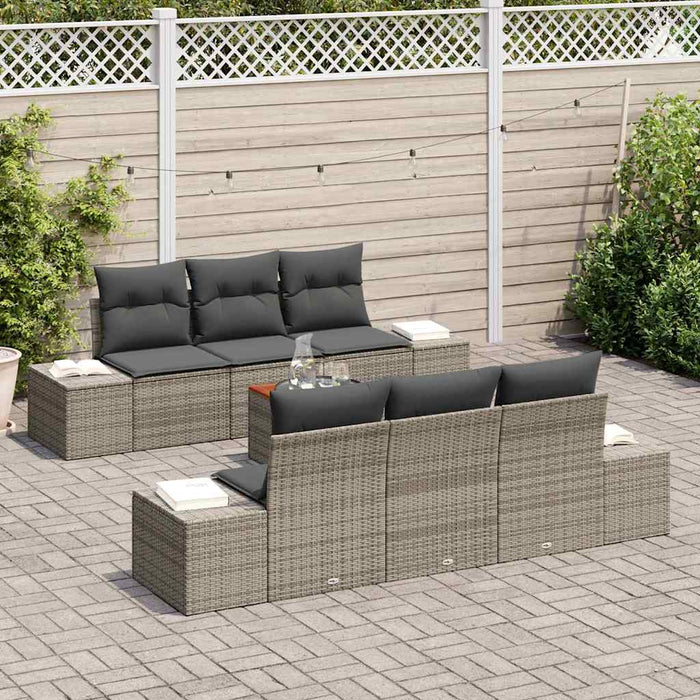 Set de canapele pentru grădină 7 pcs Gri - WALTI WALTI