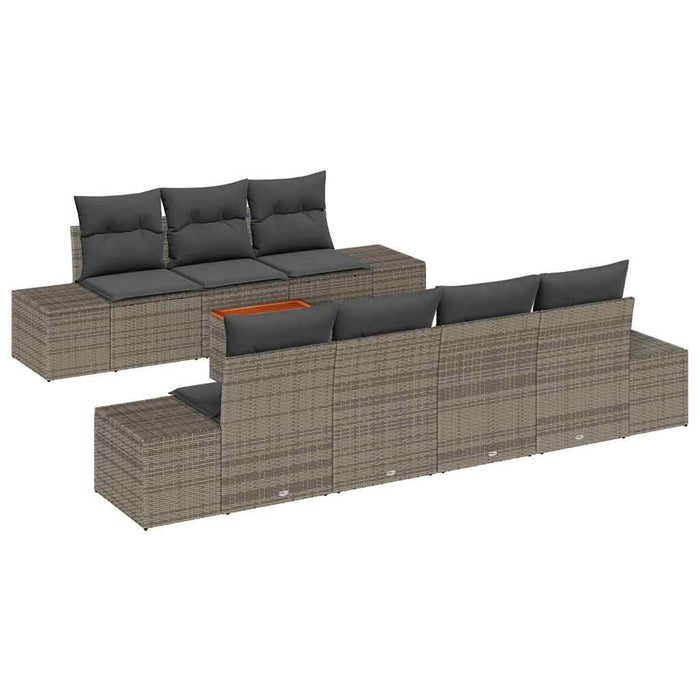 Set de canapele pentru grădină 8 pcs Gri - WALTI WALTI