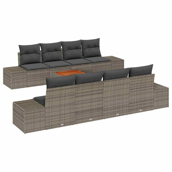 Set de canapele pentru grădină 7 pcs Gri - WALTI WALTI