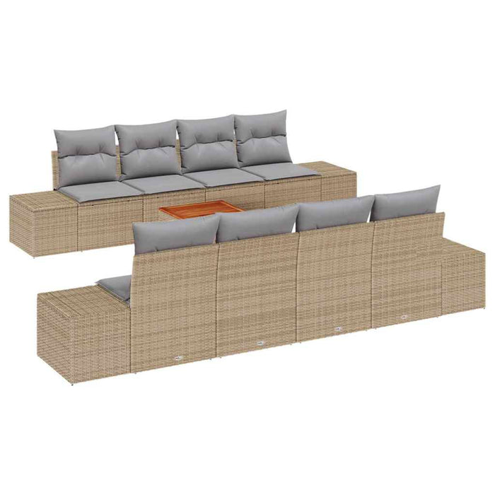 Set de canapele pentru grădină 7 pcs Bej, gri deschis - WALTI WALTI