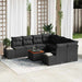 Set de canapele pentru grădină 9 pcs Negru - WALTI WALTI