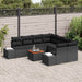 Set de canapele pentru grădină 9 pcs Negru - WALTI WALTI