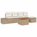 Set de canapele pentru grădină 6 pcs Bej, alb - WALTI WALTI