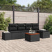 Set de canapele pentru grădină 6 pcs Negru - WALTI WALTI