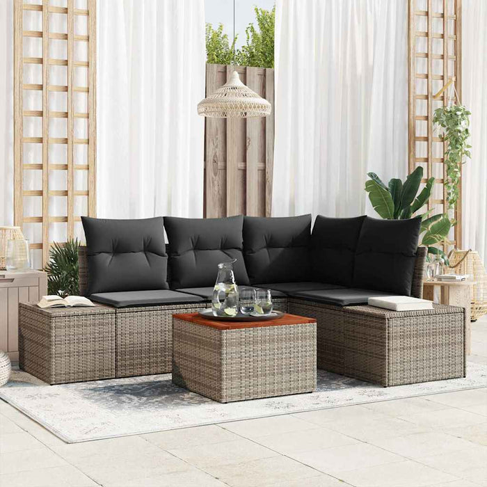 Set de canapele pentru grădină 5 pcs Gri - WALTI WALTI