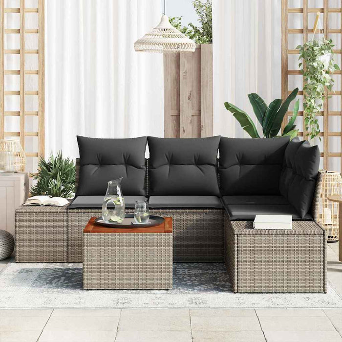 Set de canapele pentru grădină 5 pcs Gri - WALTI WALTI