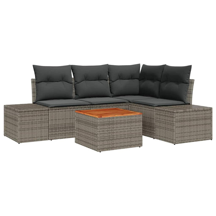 Set de canapele pentru grădină 5 pcs Gri - WALTI WALTI