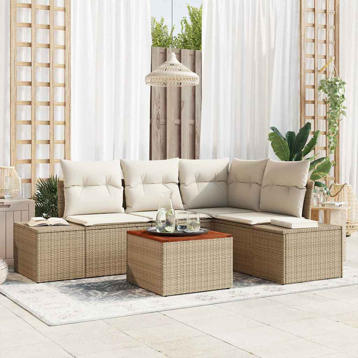 Set de canapele pentru grădină 5 pcs Bej, alb - WALTI WALTI