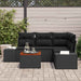 Set de canapele pentru grădină 5 pcs Negru - WALTI WALTI