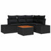 Set de canapele pentru grădină 5 pcs Negru - WALTI WALTI