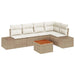 Set de canapele pentru grădină 6 pcs Bej, alb - WALTI WALTI