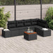 Set de canapele pentru grădină 6 pcs Negru - WALTI WALTI