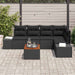 Set de canapele pentru grădină 6 pcs Negru - WALTI WALTI