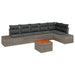 Set de canapele pentru grădină 7 pcs Gri - WALTI WALTI