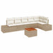 Set de canapele pentru grădină 7 pcs Bej, alb - WALTI WALTI