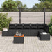 Set de canapele pentru grădină 7 pcs Negru - WALTI WALTI