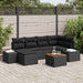 Set de canapele pentru grădină 7 pcs Negru - WALTI WALTI