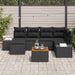 Set de canapele pentru grădină 7 pcs Negru - WALTI WALTI