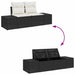 Set de canapele pentru grădină 8 pcs Negru, alb - WALTI WALTI