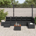 Set de canapele pentru grădină 8 pcs Negru - WALTI WALTI