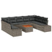 Set de canapele pentru grădină 10 pcs Gri - WALTI WALTI