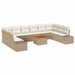 Set de canapele pentru grădină 11 pcs Bej și alb - WALTI WALTI