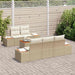 Set de canapele pentru grădină cu pernă 6 pcs Bej Rattan poli - WALTI WALTI