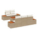 Set de canapele pentru grădină cu pernă 6 pcs Bej Rattan poli - WALTI WALTI