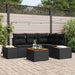 Set de canapele pentru grădină 5 pcs Negru 209 x 154 x 85 cm - WALTI WALTI