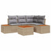 Set de canapele pentru grădină 4 pcs Beige și gri deschis - WALTI WALTI