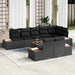 Set de canapele pentru grădină 9 pcs Negru 319 x 154 x 85 cm - WALTI WALTI