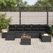 Set de canapele pentru grădină 8 pcs Negru 319 x 154 x 85 cm - WALTI WALTI